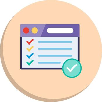 Web Browser Minimal Art Object User Interface Mark Series vector