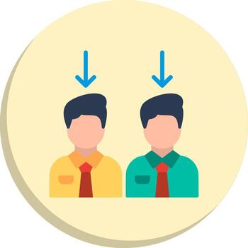 empleados codificado ui símbolo paquete vector