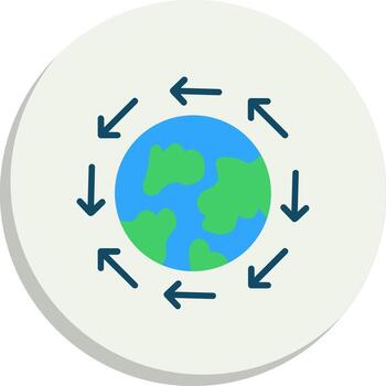 Global direction Color Block Badge Set vector