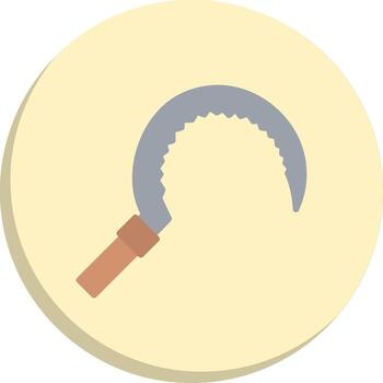 Sickle Custom Line Element UX Focused Shape Icons vector