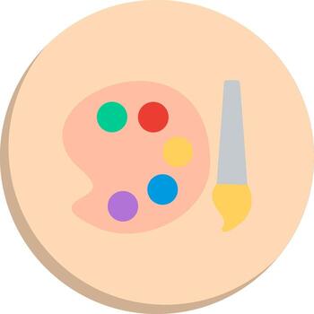 color paleta interactivo ui diseño conjunto vector