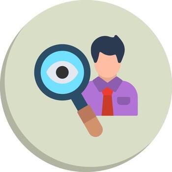 Observation Simplified Line Mark Business App Graphic Icons vector