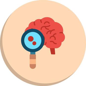 Brain Research Outlined Frame Object Monotone Sketch Design Icons vector