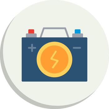 acumulador simplificado línea marca vívido aplicación elemento conjunto vector