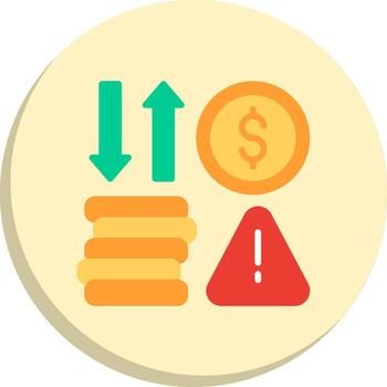 financiero riesgo geométrico estilo Insignia suave aplicación visual elementos vector