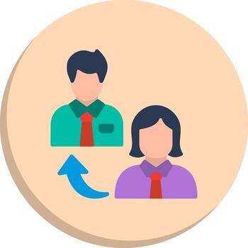 Change Management Modular Form Digital Outline Piece Icons vector