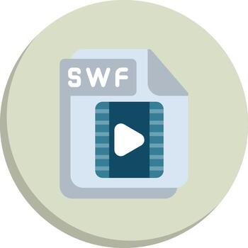 SWF Color Enhanced Graphic Clean UI Concept Icons vector