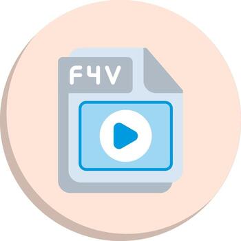 f4v vibrante visual objeto interactivo ui diseño conjunto vector