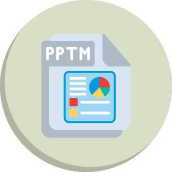 PPTM Color Enhanced Graphic Abstract UI Visual Pack vector