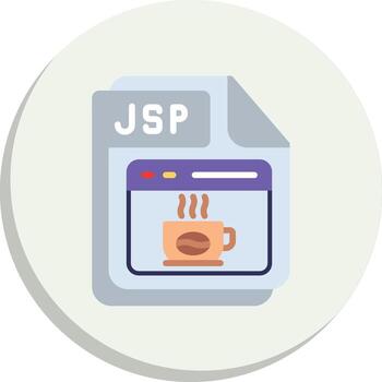 JSP 3D Interface Shape Design vector