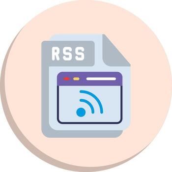 rss degradado estilo elemento paquete vector