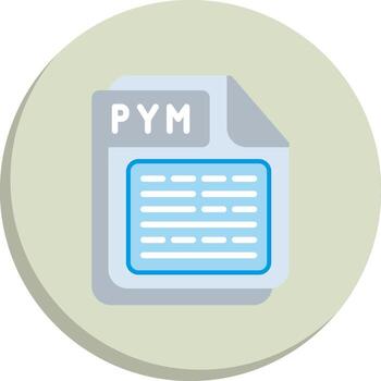 Pym codificado ui símbolo paquete vector