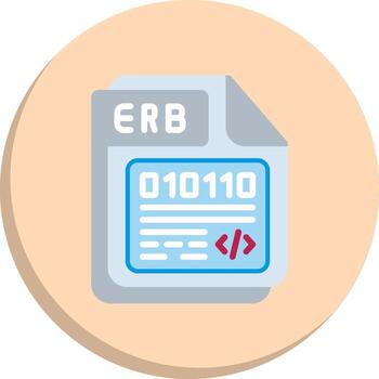 ERB Vibrant Visual Object Modern Tech Object Series vector