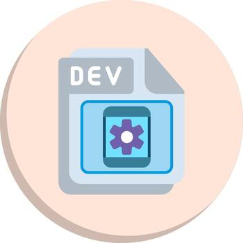 dev digital tecnología elemento conjunto vector