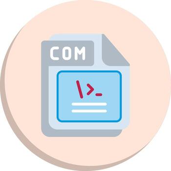 COM Clean UI Concept Geometric Style Badge Icons vector