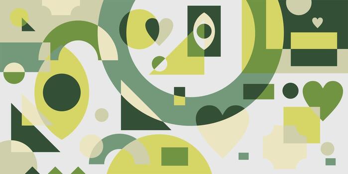 Abstract geometric background in aesthetic color. Aesthetic colored memphis geometric background. Modern geometric background,template,texture vector