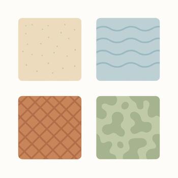 Simple Flat Design Square Textile Surface Structure Texture Pattern vector