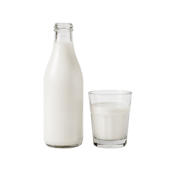 Refreshing dairy beverage composition displaying purity and simplicity with pristine presentation png