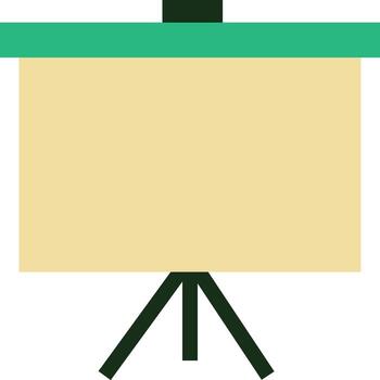 Presentation Board Icon A Simple Visual Aid vector