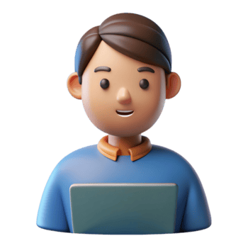 pessoa trabalhando em computador portátil isolado em uma transparente fundo computador tecnologia png