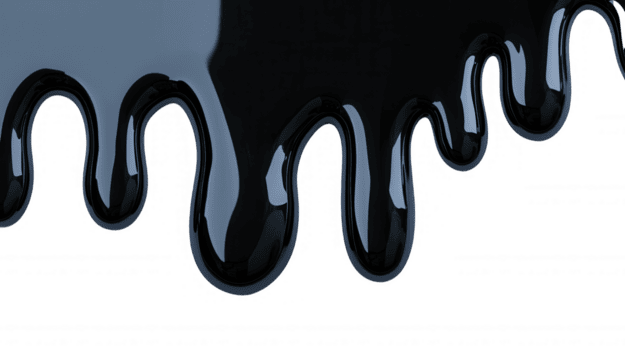 3d ikon svart måla droppande, strömmande nedåt på transparent yta, skapande SENTIMENTAL klibbig textur med slät dynamisk png