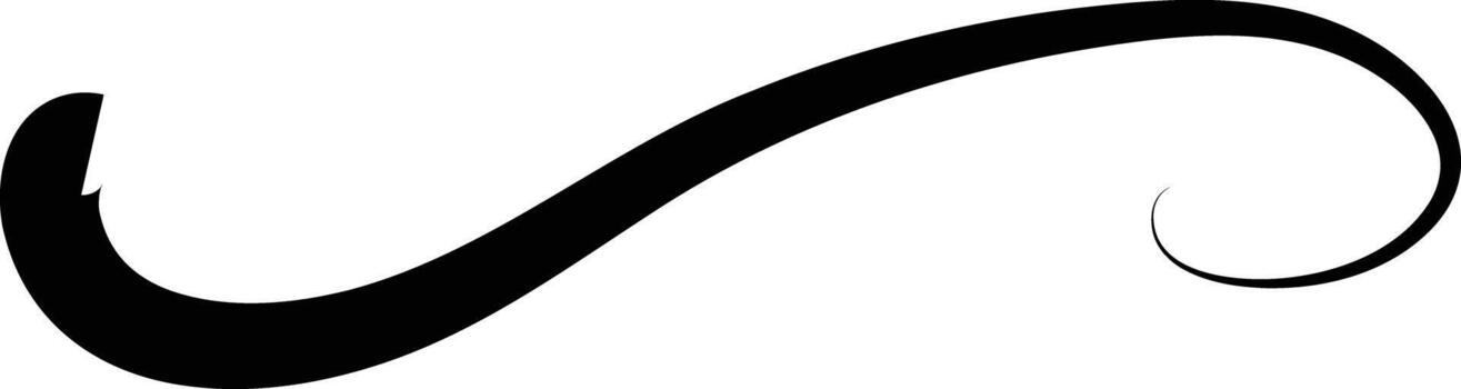 Swoosh and swoop underline. Highlighting a note. Hand drawn pen strokes. Handwritten underlining accent element. markers underscore and accent lines, vector
