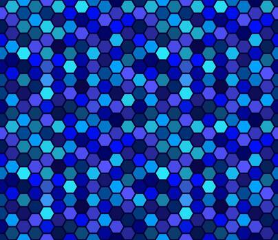 Seamless pattern of hexagonal tiles vector