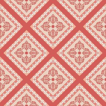 ornamental y estampado loseta en un repitiendo disposición, evocando un sentido de sofisticación y clásico diseño vector