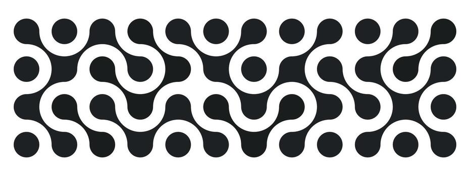 Metaball or molecular pattern. Black amorphous circular shapes. Fluid morph lines and organic shapes. molecular elements vector
