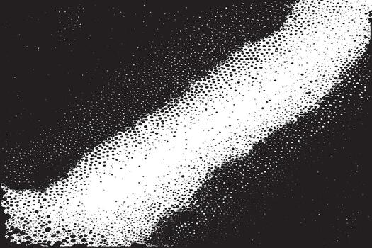 High-resolution abstract halftone texture background with a black and white ink spray effect. Perfect for grunge, retro, comic-style, or vintage graphic design and digital art projects vector