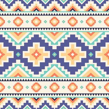 Tribal striped seamless pattern. Aztec geometric background, this can be used in textile design, web design for making of clothes, accessories, decorative paper, wrapping, backpacks, etc. vector