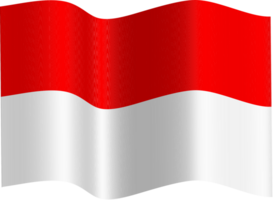 indonesio rojo y blanco bandera png