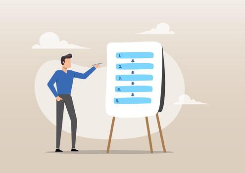 Step-by-Step Process or Workflow vector