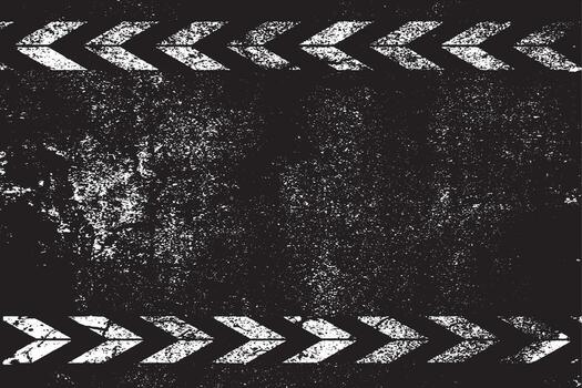 Grunge Chevron Border with Distressed Texture Background vector