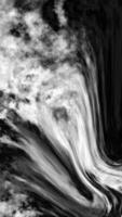 Abstract Monochrome Cascade. A grayscale digital art depicting a flowing, dynamic form resembling a waterfall or cloud formation. video