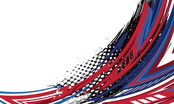 Abstract red and blue background design vector