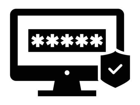 Cyber Security Icon with Data Protection and Network Safety Symbol Illustration vector