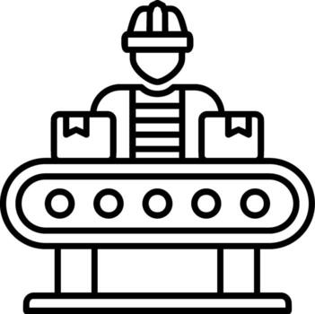 Assembly Line Process vector