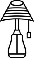 leyendo mesa lámpara vector