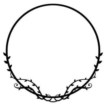 Branch of Leaves Frame Element vector