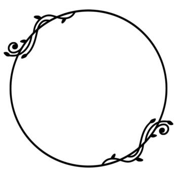 Branch of Leaves Frame Simple vector