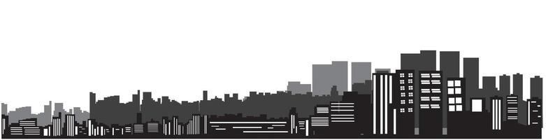 paisaje urbano un ciudad panorama vector