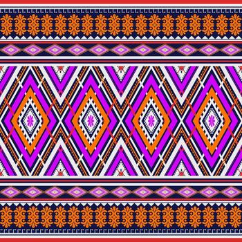 Abstract colorful Ethnic pattern. vector
