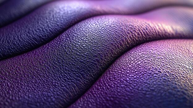Abstract Purple Wave Texture Embossed Fabric Background with Deep Gradient Hues and Detailed Surface Pattern photo