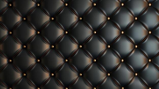 black and gold patterned fabric with gold studs photo