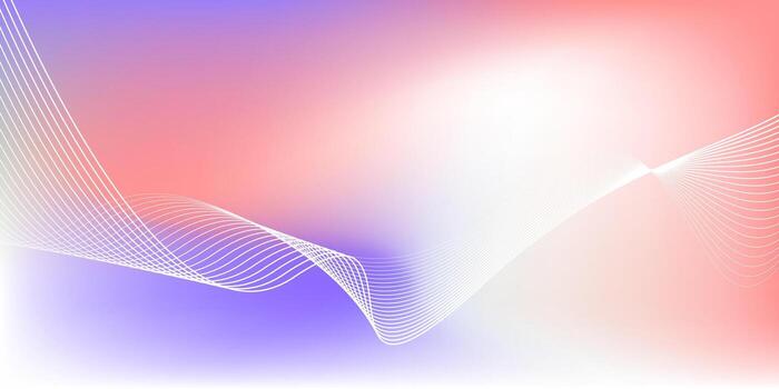 Colorful Abstract Gradient Background with Dynamic Flowing Lines vector