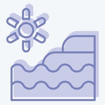 Icon Natural Resources. related to Natural Resources symbol. two tone style. design editable vector