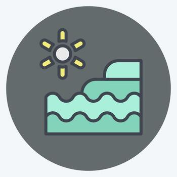 Icon Natural Resources. related to Natural Resources symbol. color mate style. design editable vector