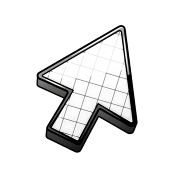 brilhante metálico computador rato ponteiro cursor isolado em transparente fundo png