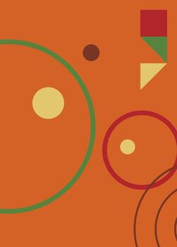 resumen geométrico antecedentes con estético colores, minimalista geométrico fondo, sencillo vertical fondo, alegre antecedentes vector